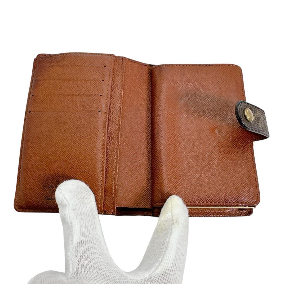ルイヴィトン LOUIS VUITTON 二つ折り財布
カード用ポケット付がま口財布 モノグラム ポルト モネ・ビエ ヴィエノア モノグラムキャンバス M61663 ブラウン LV
【SS】
【中古】
