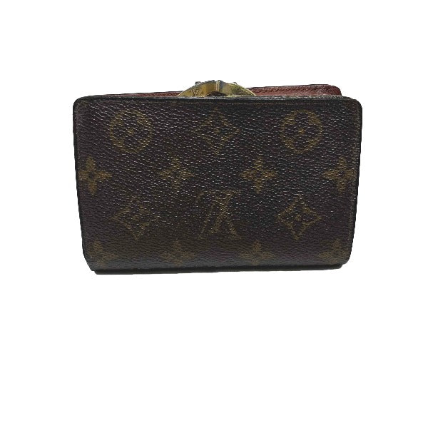 ルイヴィトン LOUIS VUITTON 二つ折り財布
カード用ポケット付がま口財布 モノグラム ポルト モネ・ビエ ヴィエノア モノグラムキャンバス M61663 ブラウン LV
【SS】
【中古】