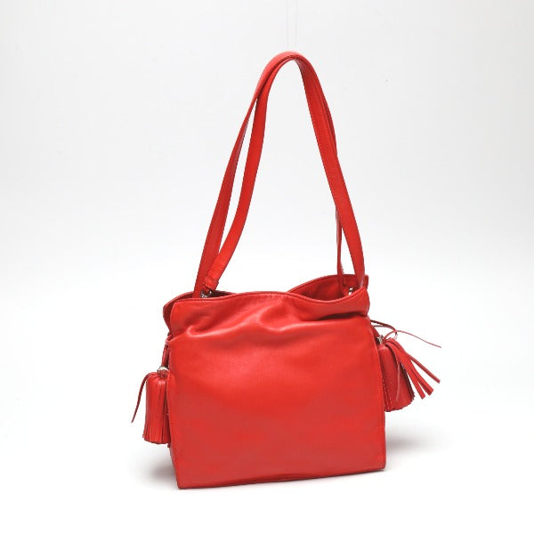 ロエベ LOEWE ショルダーバッグ
2WAY レザー タッセル レザー 380 82 E17 レッド 【SS】
【中古】