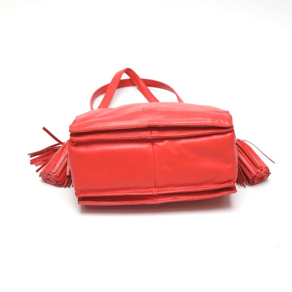 ロエベ LOEWE ショルダーバッグ
2WAY レザー タッセル レザー 380 82 E17 レッド 【SS】
【中古】