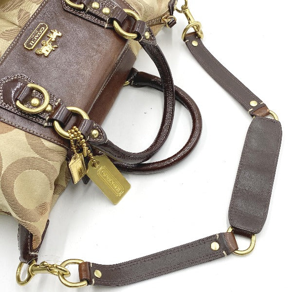 コーチ COACH ショルダーバッグ
マディソンオプアートサブリナ キャンバス ミニボストン 布 12947 ベージュ×ピンク 【SS】
【中古】