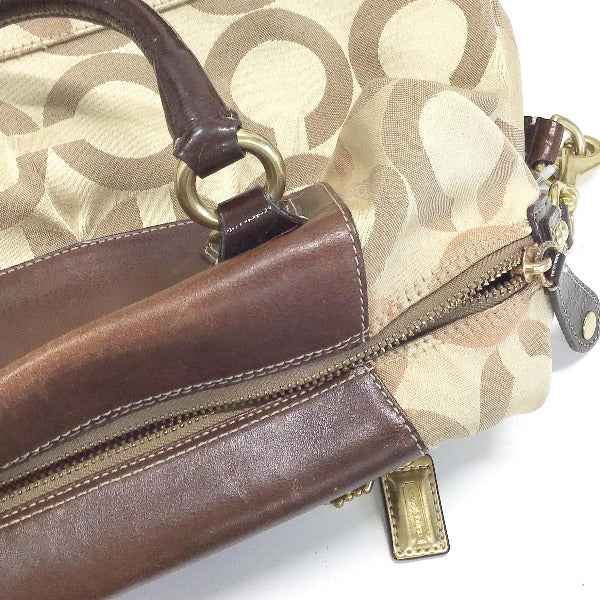 コーチ COACH ショルダーバッグ
マディソンオプアートサブリナ キャンバス ミニボストン 布 12947 ベージュ×ピンク 【SS】
【中古】