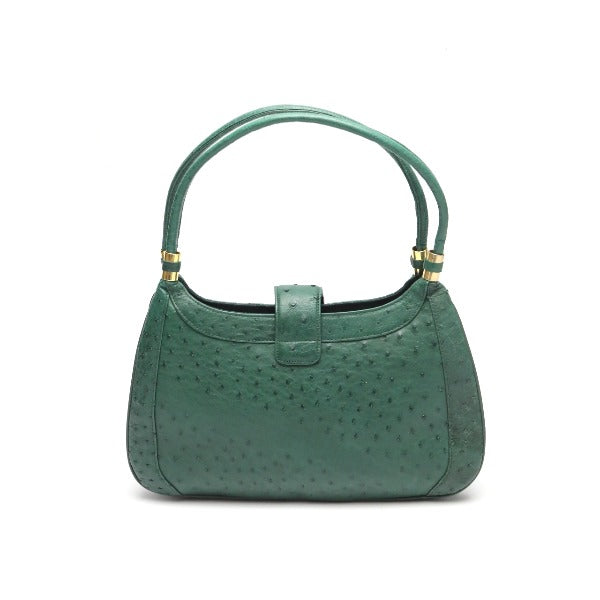 オーストリッチ ostrich ハンドバッグ
オーストリッチ グリーン 【SS】
【中古】