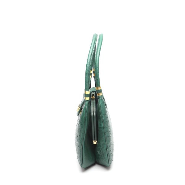 オーストリッチ ostrich ハンドバッグ
オーストリッチ グリーン 【SS】
【中古】