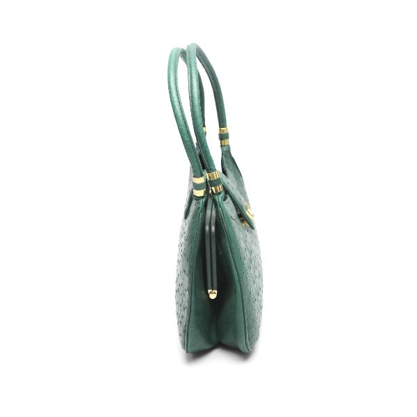 オーストリッチ ostrich ハンドバッグ
オーストリッチ グリーン 【SS】
【中古】