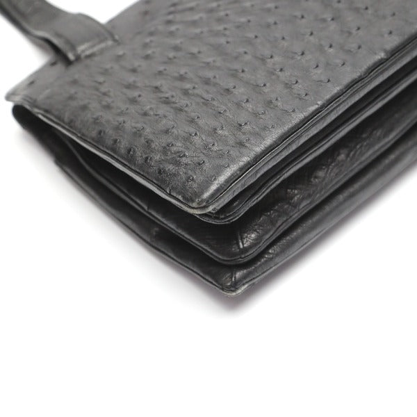 オーストリッチ ostrich ハンドバッグ
オーストリッチ ブラック 【SS】
【中古】
