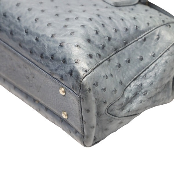 オーストリッチ ostrich ハンドバッグ
オーストリッチ ブルー 【SS】
【中古】