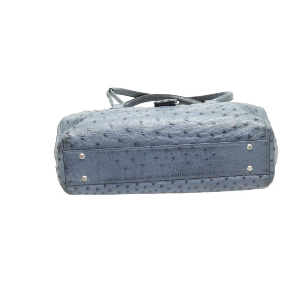 オーストリッチ ostrich ハンドバッグ
オーストリッチ ブルー 【SS】
【中古】