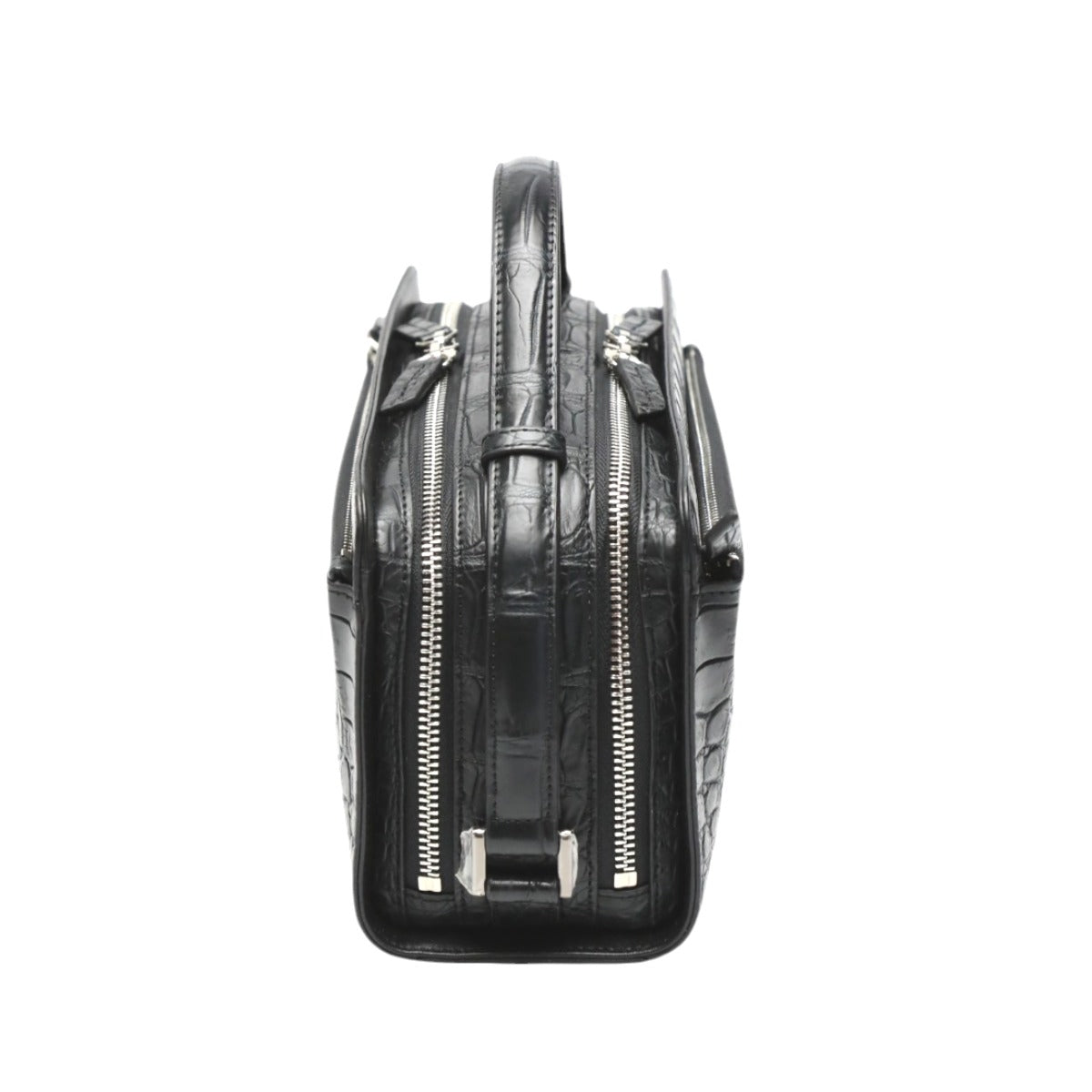 クロコダイル CROCODILE セカンドバッグ
ハンドバッグ マットクロコ 横型 クロコダイル Y.T-0001 ブラック 【SS】