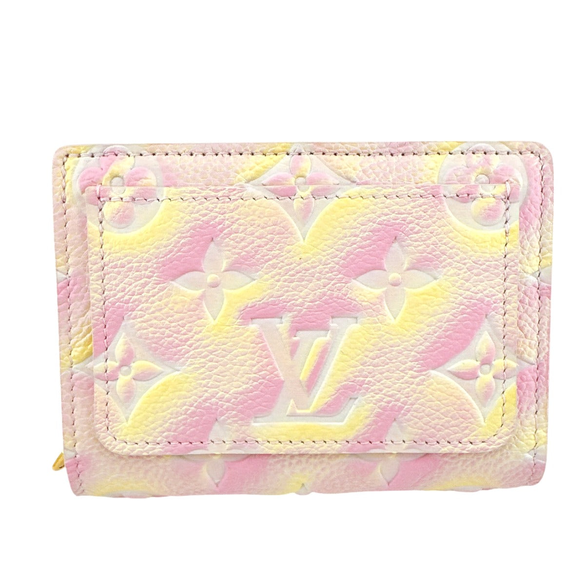 ルイヴィトン LOUIS VUITTON 二つ折り財布
カードケース付小銭入 モノグラム ポルトフォイユ・クレア モノグラムアンプラント M81529 ライトピンク LV