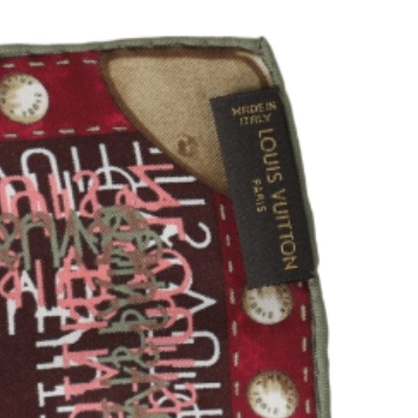 ルイヴィトン LOUIS VUITTON スカーフ
シルク レッド LV
【SS】
【中古】