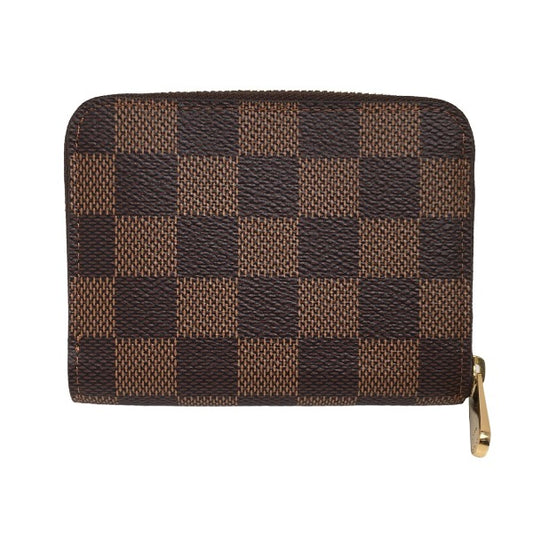 LOUIS VUITTON coin case
 Coin Case Damier Ebene Zipper Coin Purse Damier Canvas N63070 Brown LV
 【second hand】