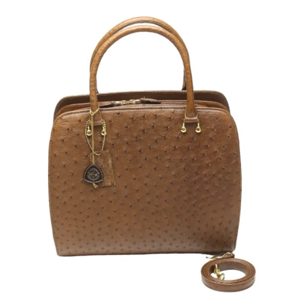 オーストリッチ ostrich ハンドバッグ
2way フルポイント ショルダーバッグ オーストリッチ ブラウン 【SS】
【中古】