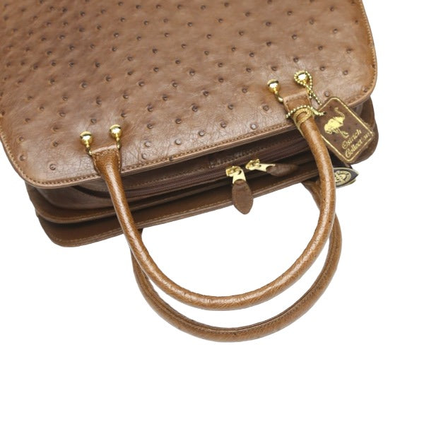 オーストリッチ ostrich ハンドバッグ
2way フルポイント ショルダーバッグ オーストリッチ ブラウン 【SS】
【中古】