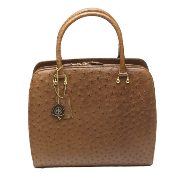 オーストリッチ ostrich ハンドバッグ
2way フルポイント ショルダーバッグ オーストリッチ ブラウン 【SS】
【中古】