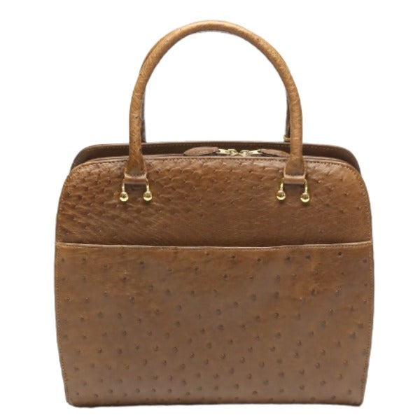 オーストリッチ ostrich ハンドバッグ
2way フルポイント ショルダーバッグ オーストリッチ ブラウン 【SS】
【中古】