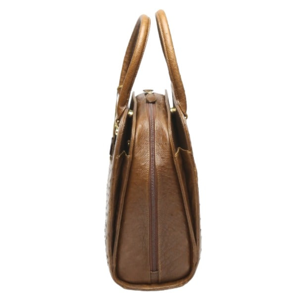 オーストリッチ ostrich ハンドバッグ
2way フルポイント ショルダーバッグ オーストリッチ ブラウン 【SS】
【中古】