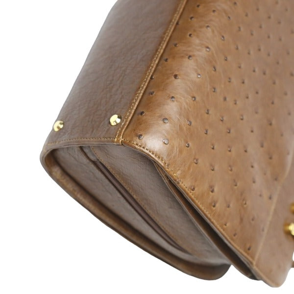 オーストリッチ ostrich ハンドバッグ
2way フルポイント ショルダーバッグ オーストリッチ ブラウン 【SS】
【中古】