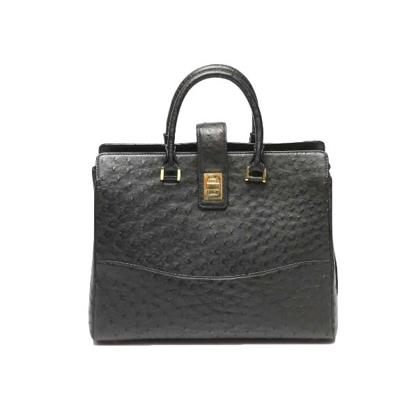 オーストリッチ ostrich ハンドバッグ
ショルダー 2way フルポイント オーストリッチ ブラック 【SS】
【中古】