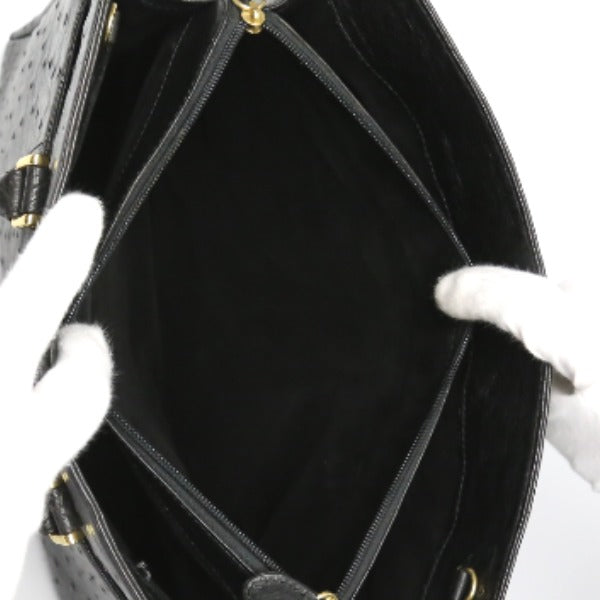 オーストリッチ ostrich ハンドバッグ
ショルダー 2way フルポイント オーストリッチ ブラック 【SS】
【中古】