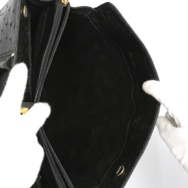 オーストリッチ ostrich ハンドバッグ
ショルダー 2way フルポイント オーストリッチ ブラック 【SS】
【中古】