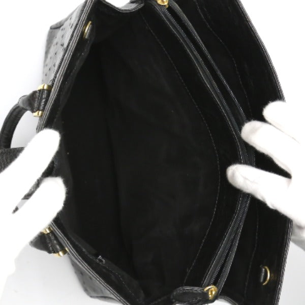 オーストリッチ ostrich ハンドバッグ
ショルダー 2way フルポイント オーストリッチ ブラック 【SS】
【中古】