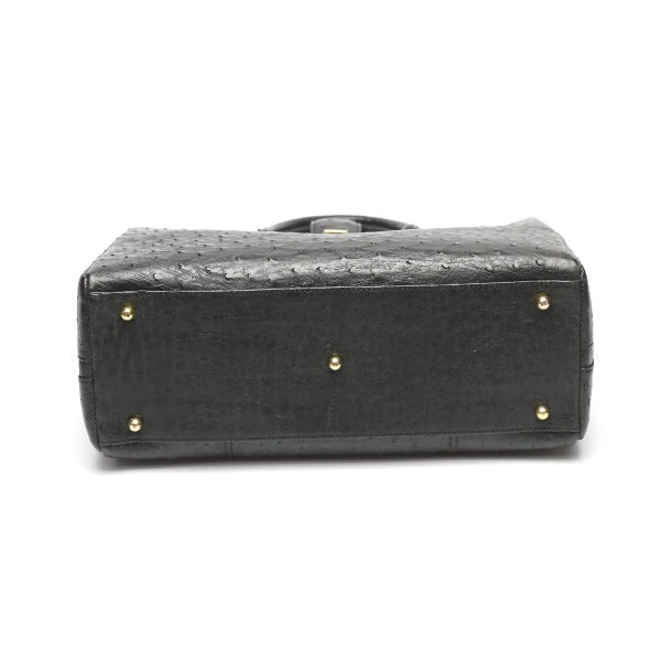 オーストリッチ ostrich ハンドバッグ
ショルダー 2way フルポイント オーストリッチ ブラック 【SS】
【中古】