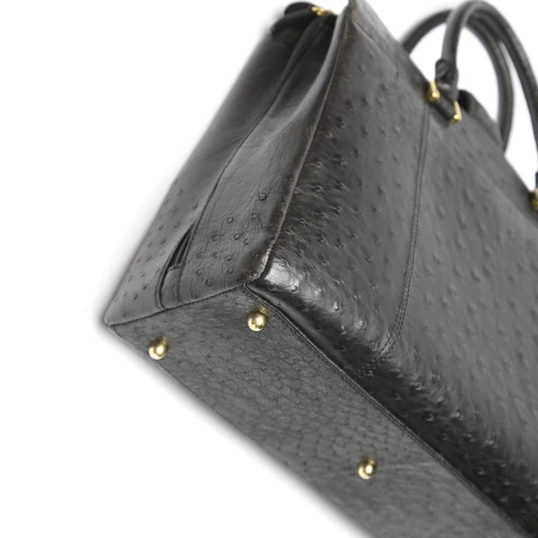 オーストリッチ ostrich ハンドバッグ
ショルダー 2way フルポイント オーストリッチ ブラック 【SS】
【中古】