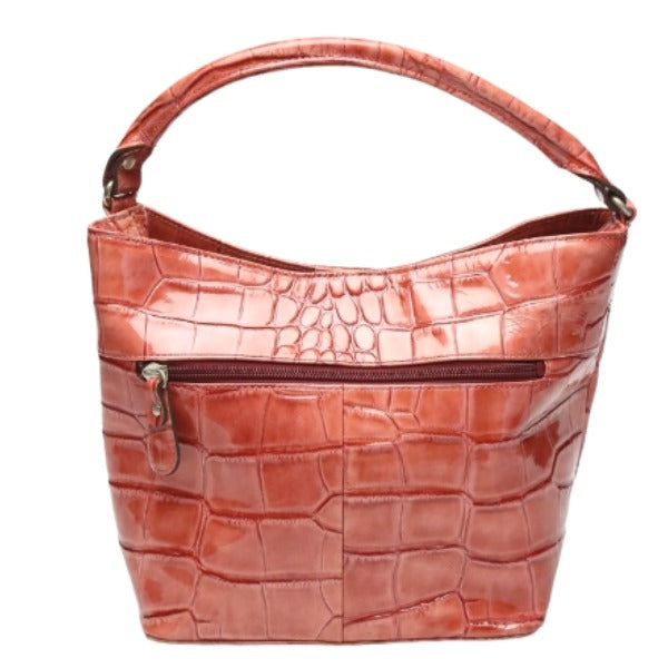 クロコダイル CROCODILE ハンドバッグ
クロコ型押し クロコダイル ピンク 【SS】
【中古】