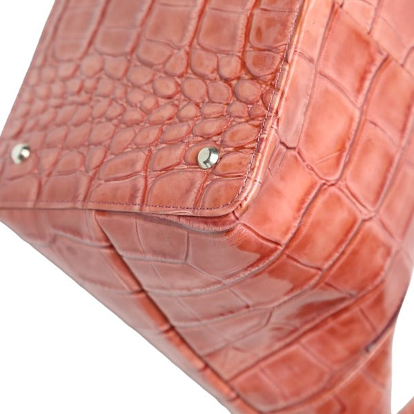 クロコダイル CROCODILE ハンドバッグ
クロコ型押し クロコダイル ピンク 【SS】
【中古】