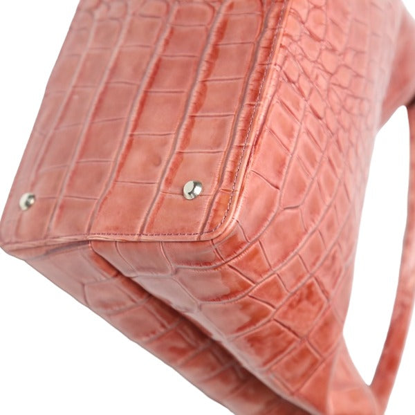 クロコダイル CROCODILE ハンドバッグ
クロコ型押し クロコダイル ピンク 【SS】
【中古】
