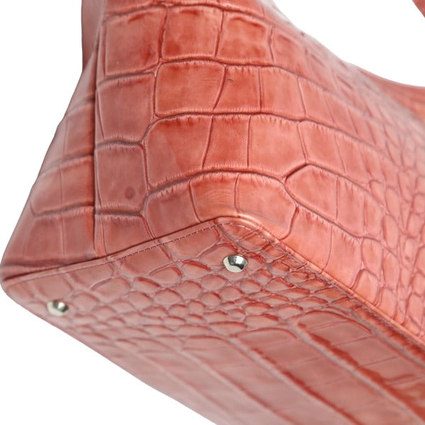 クロコダイル CROCODILE ハンドバッグ
クロコ型押し クロコダイル ピンク 【SS】
【中古】