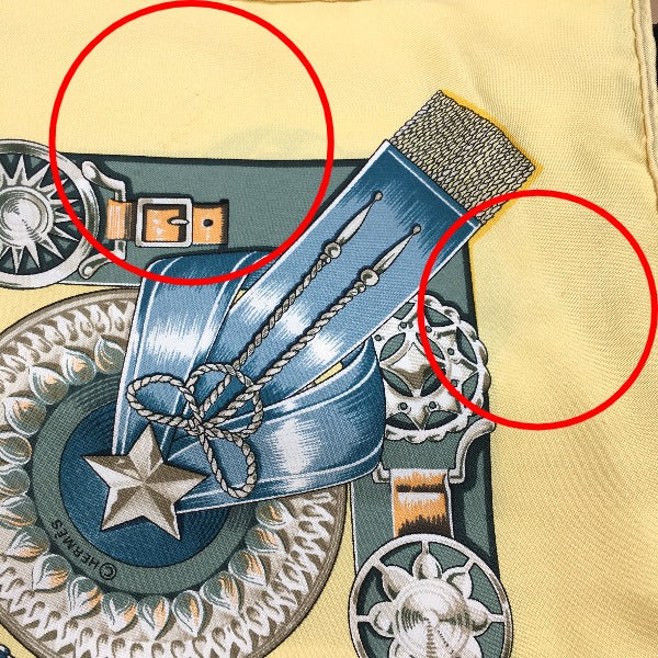 エルメス HERMES スカーフ
輓馬 カレ90 シルク100% シルク イエロー 【SS】
【中古】