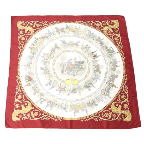 エルメス HERMES スカーフ
スカーフ カレ90 ロンシャンへの散歩 シルク100% シルク レッド 【SS】
【中古】