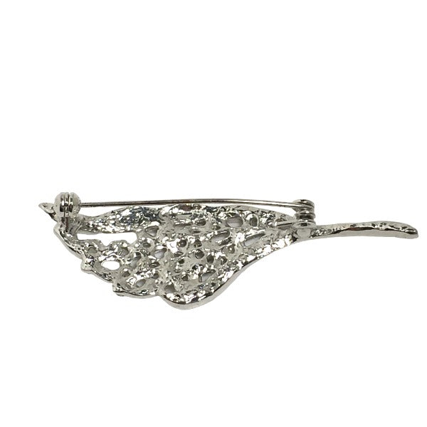 ブローチ
羽根 メッキ スチール シルバー 【SS】
【中古】