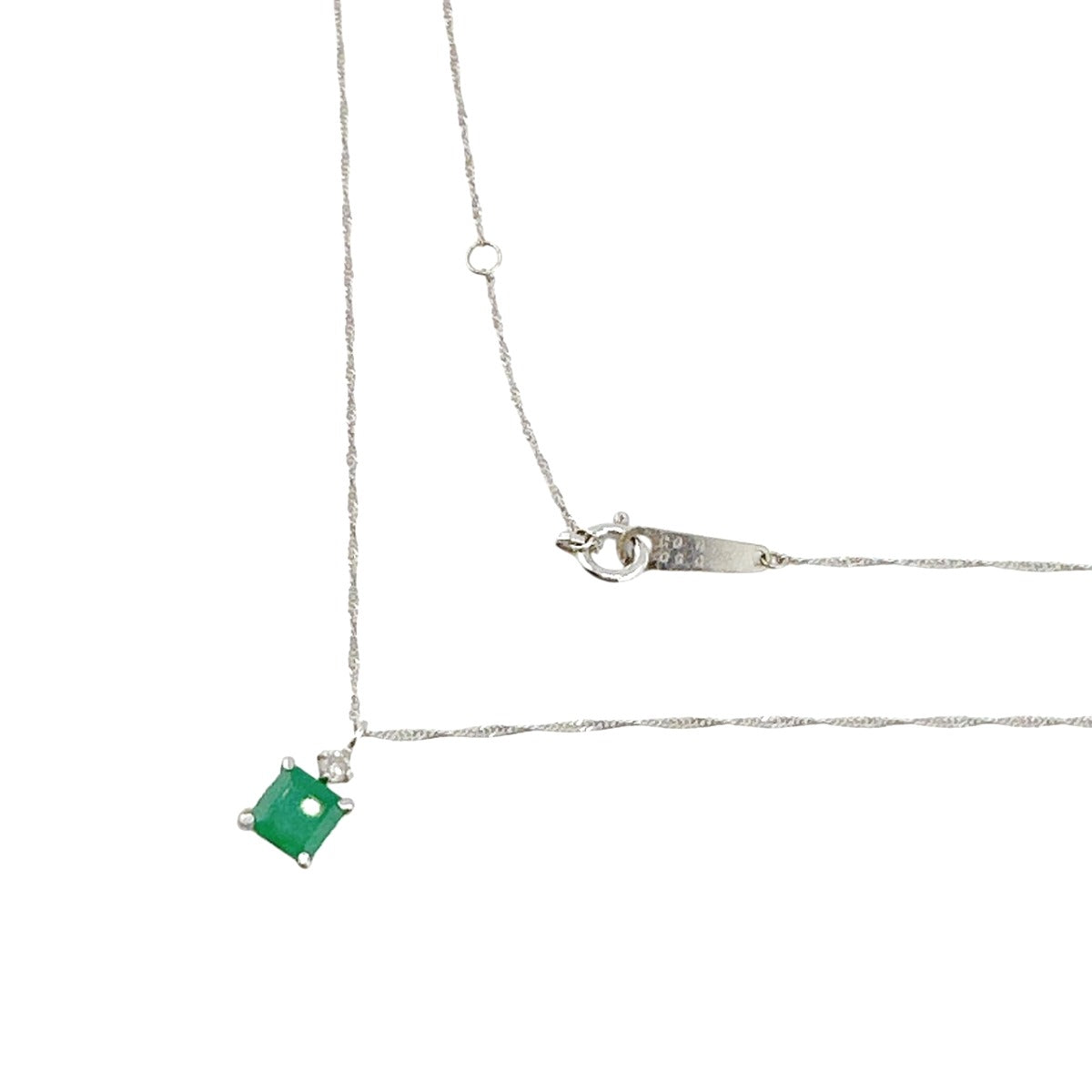 ネックレス
ネックレス K18WG エメラルド K18ホワイトゴールド ホワイトゴールド×グリーン 【SS】
【中古】