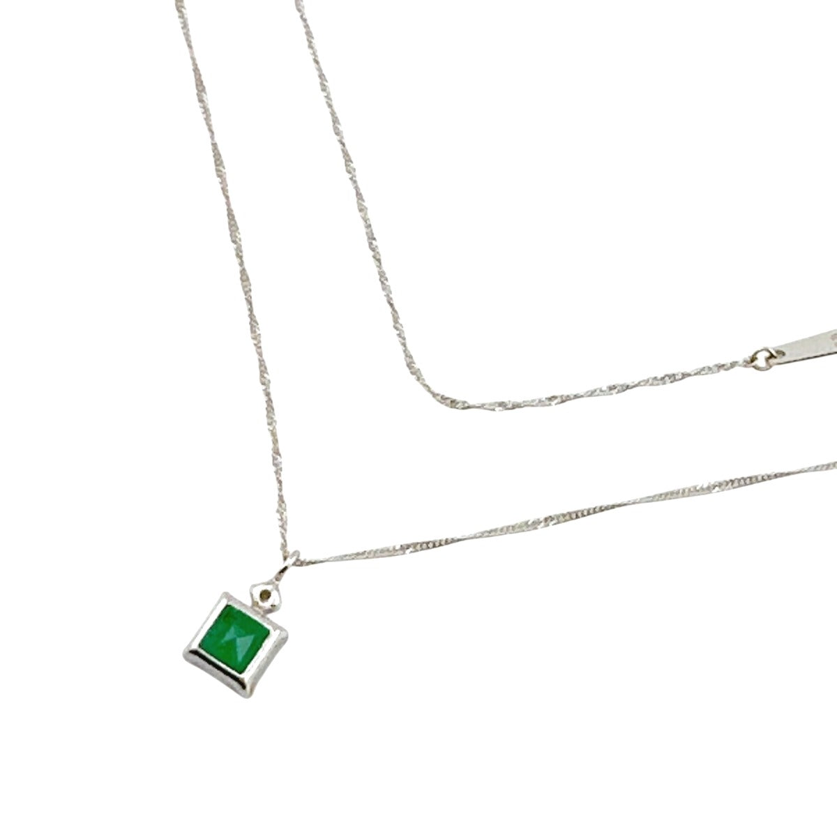 ネックレス
ネックレス K18WG エメラルド K18ホワイトゴールド ホワイトゴールド×グリーン 【SS】
【中古】