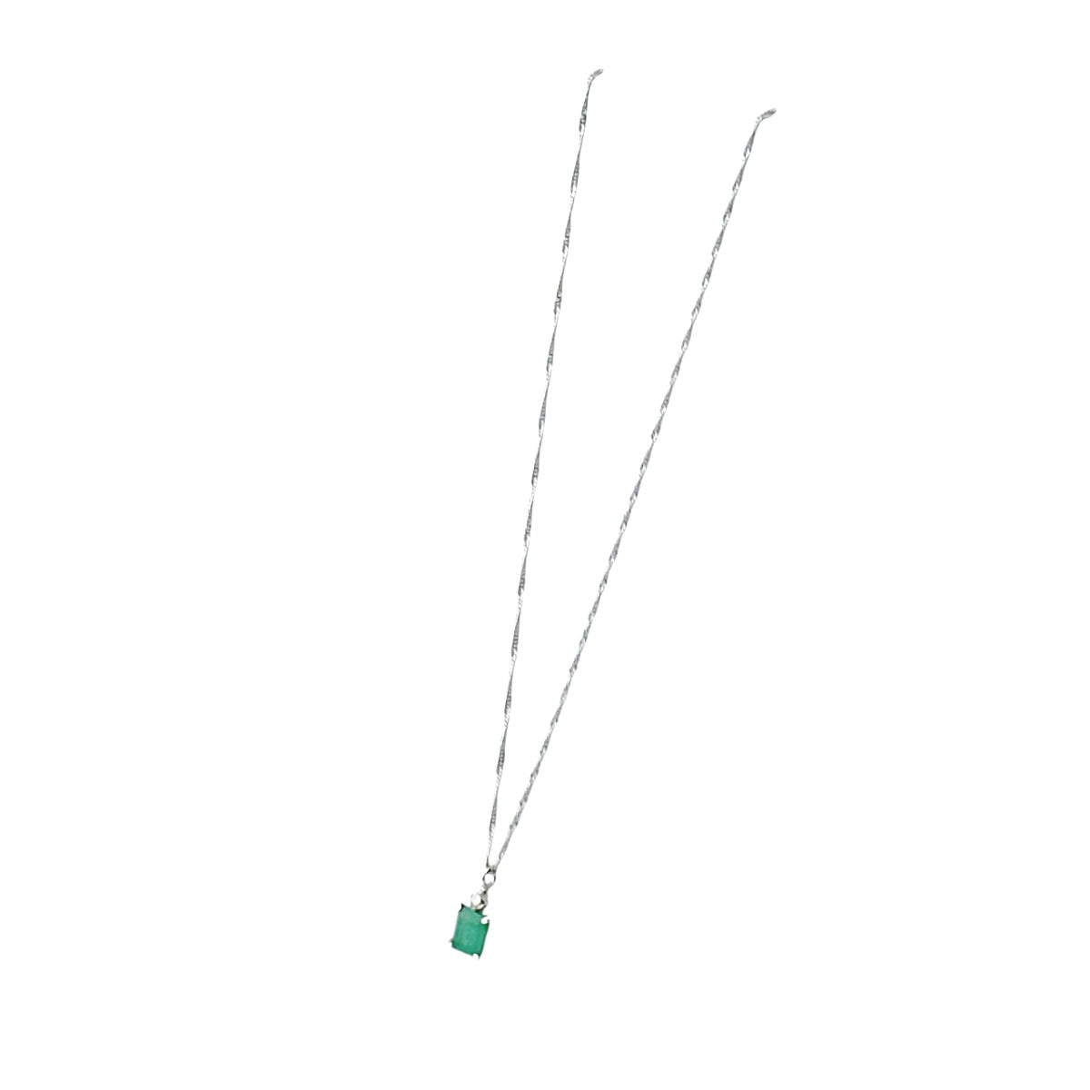ネックレス
ネックレス K18WG エメラルド K18ホワイトゴールド ホワイトゴールド×グリーン 【SS】
【中古】