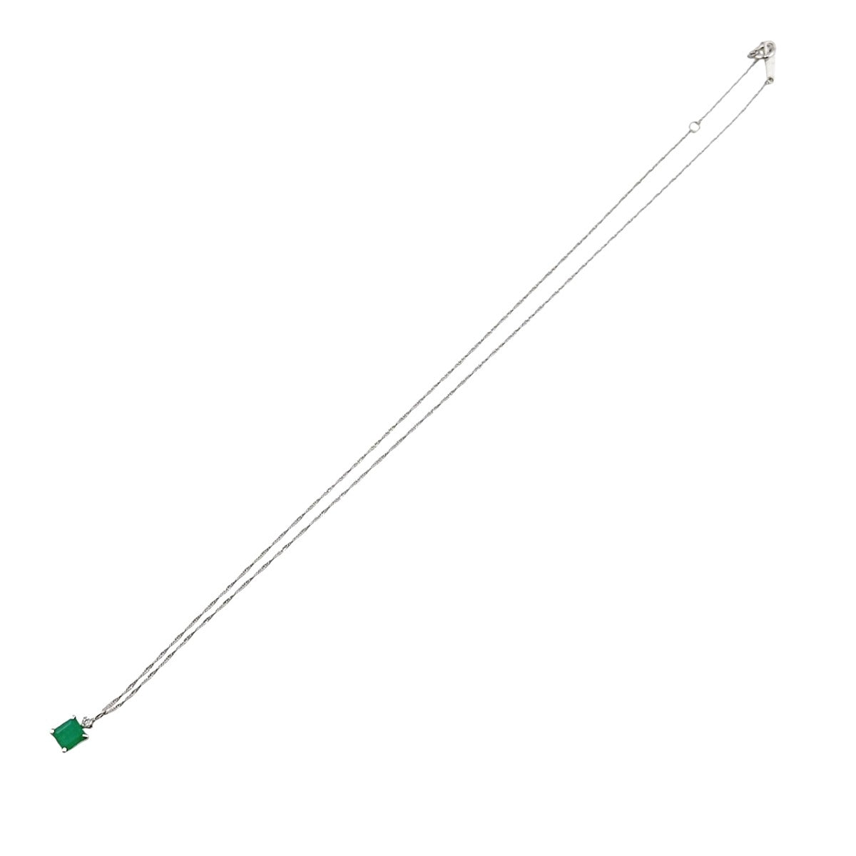 ネックレス
ネックレス K18WG エメラルド K18ホワイトゴールド ホワイトゴールド×グリーン 【SS】
【中古】