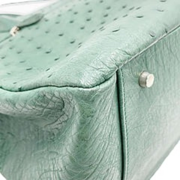 オーストリッチ ostrich ハンドバッグ
トートバッグ オーストリッチ グリーン 【SS】
【中古】