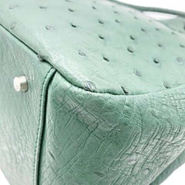 オーストリッチ ostrich ハンドバッグ
トートバッグ オーストリッチ グリーン 【SS】
【中古】