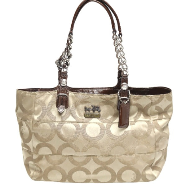 コーチ COACH ハンドバッグ
ハンドバッグ 馬車金具 シグネチャー キャンバス F14133 ベージュ 【SS】
【中古】