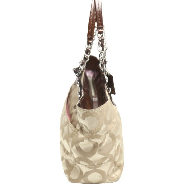 コーチ COACH ハンドバッグ
ハンドバッグ 馬車金具 シグネチャー キャンバス F14133 ベージュ 【SS】
【中古】