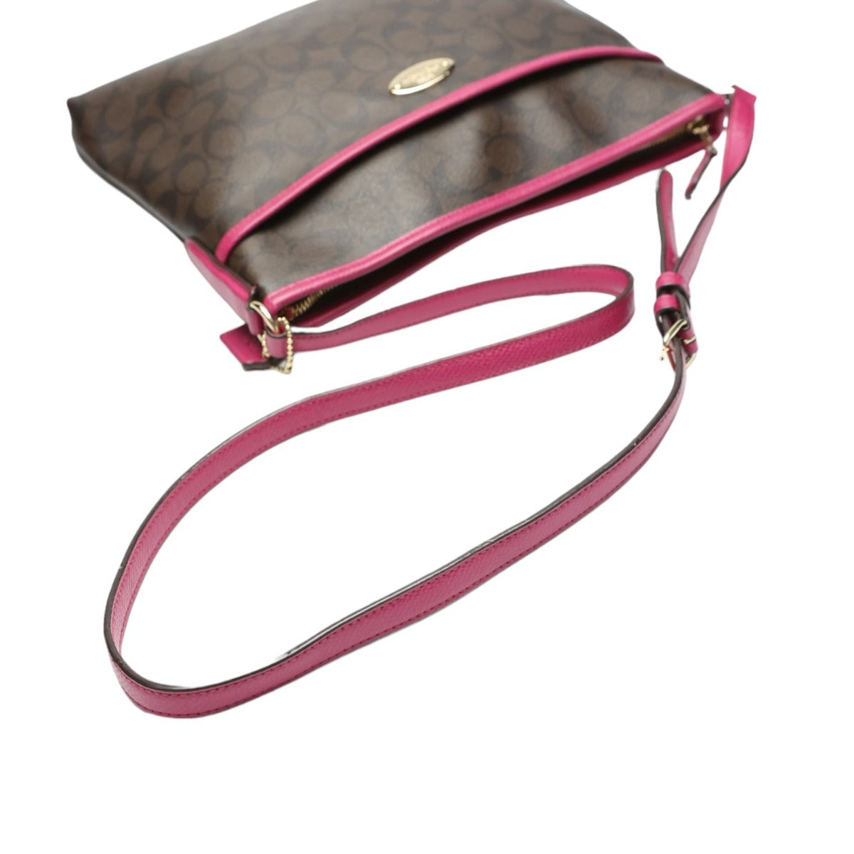 コーチ COACH ショルダーバッグ
ショルダーバッグ シグネチャー PVC F34938 ダークブラウン/ピンク 【SS】
【中古】