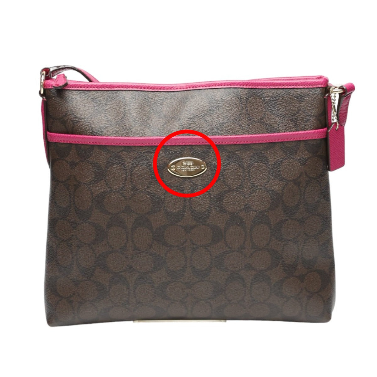 コーチ COACH ショルダーバッグ
ショルダーバッグ シグネチャー PVC F34938 ダークブラウン/ピンク 【SS】
【中古】