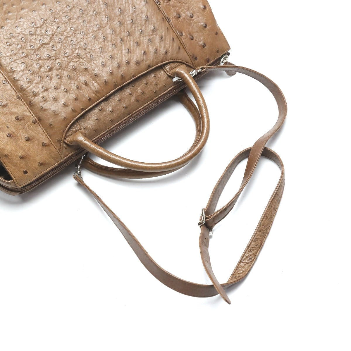 オーストリッチ ostrich ハンドバッグ
2WAYバッグ ショルダーバッグ オーストリッチ ブラウン 【SS】
【中古】