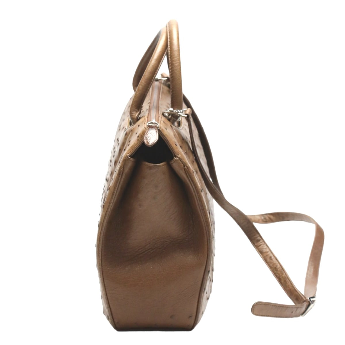 オーストリッチ ostrich ハンドバッグ
2WAYバッグ ショルダーバッグ オーストリッチ ブラウン 【SS】
【中古】