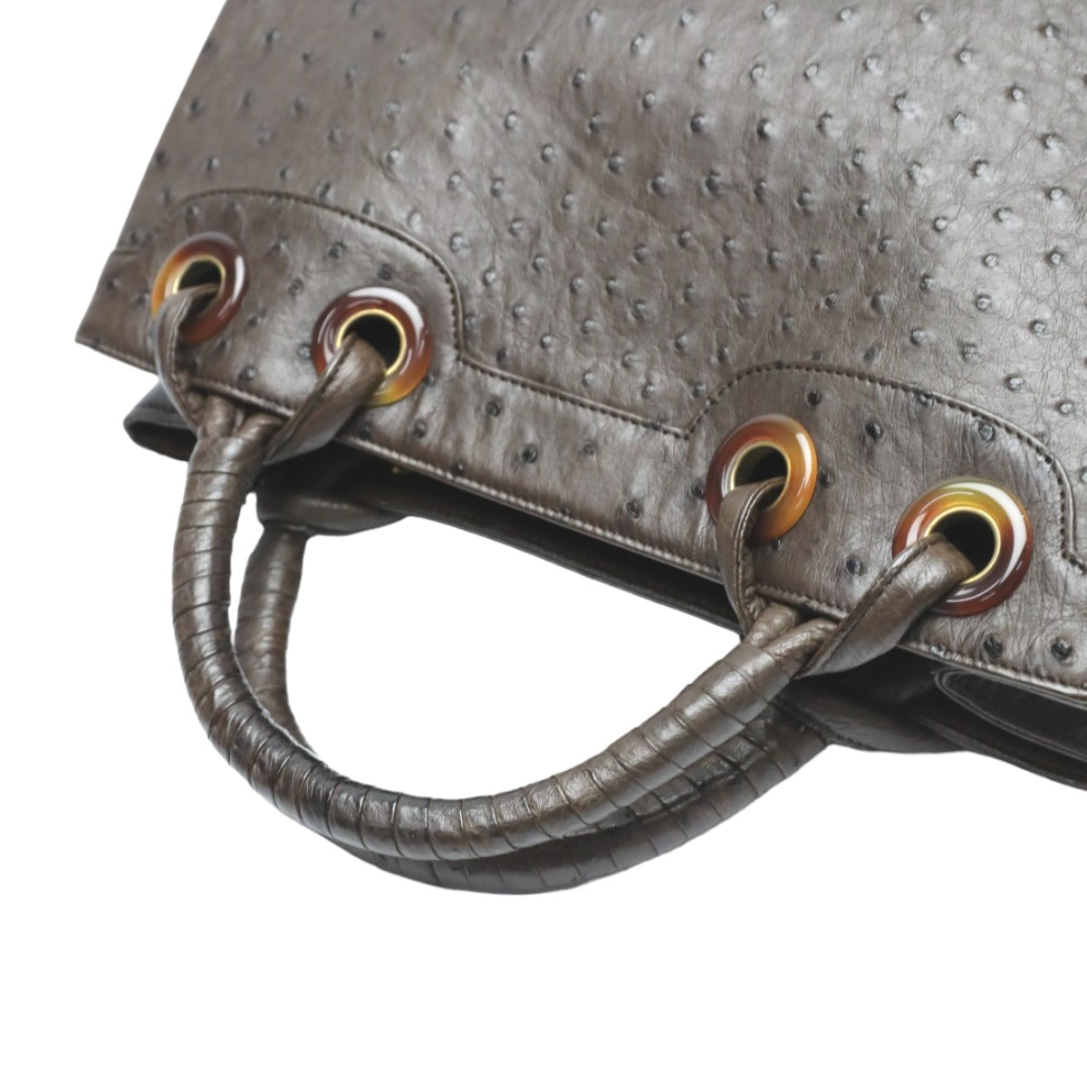 オーストリッチ ostrich ハンドバッグ
ハンドバッグ フルポイント オーストリッチ ブラウン 【H】
【中古】