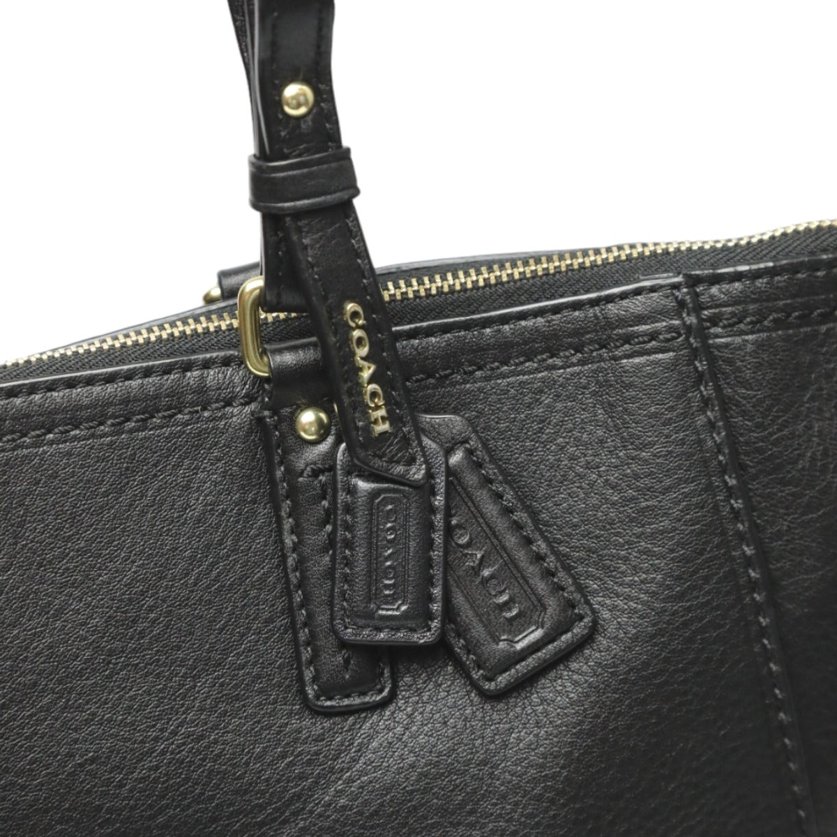 コーチ COACH トートバッグ
肩掛け ファスナートート ポピー レザー 25045 ブラック 【SS】
【中古】
