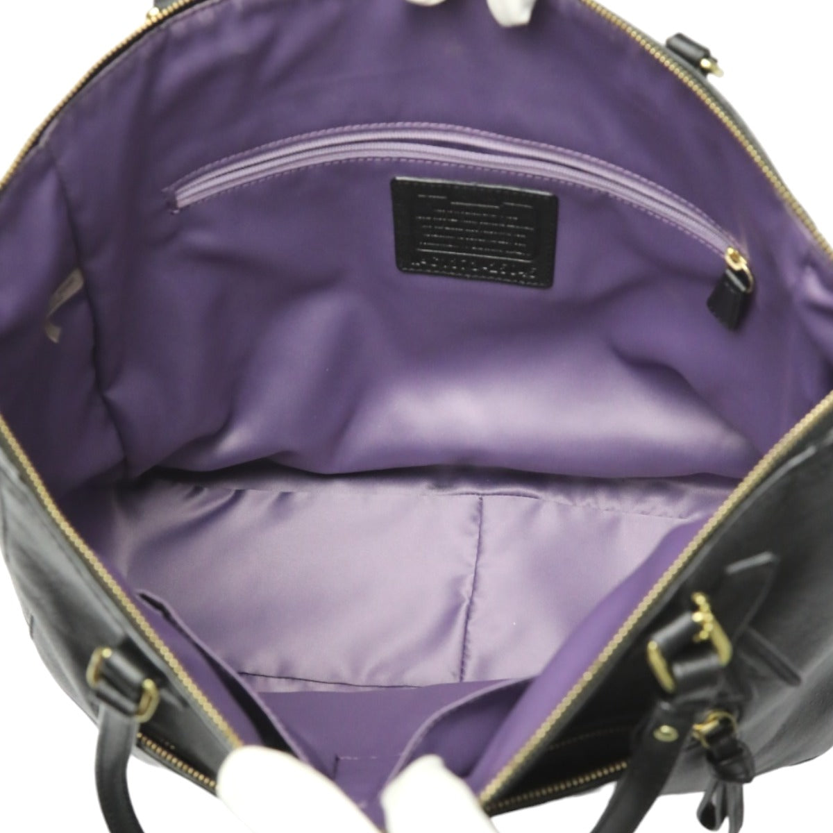 コーチ COACH トートバッグ
肩掛け ファスナートート ポピー レザー 25045 ブラック 【SS】
【中古】